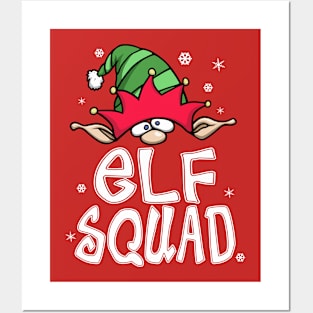 Family Christmas Pajamas - Elf Squad Matching Christmas Posters and Art